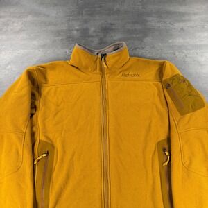 Vintage Arcteryx Covert Fleece Jacket Mens M Honey Brown Full Zip Polartec